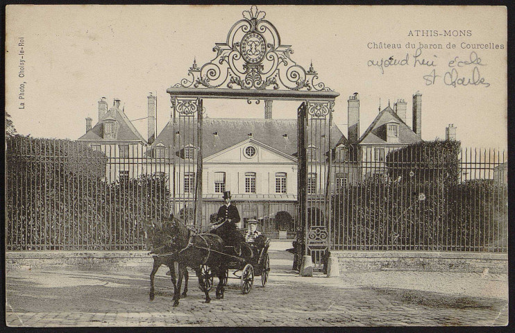 Athis-Mons.- Château du baron de Courcelles (17 juillet 1905). 