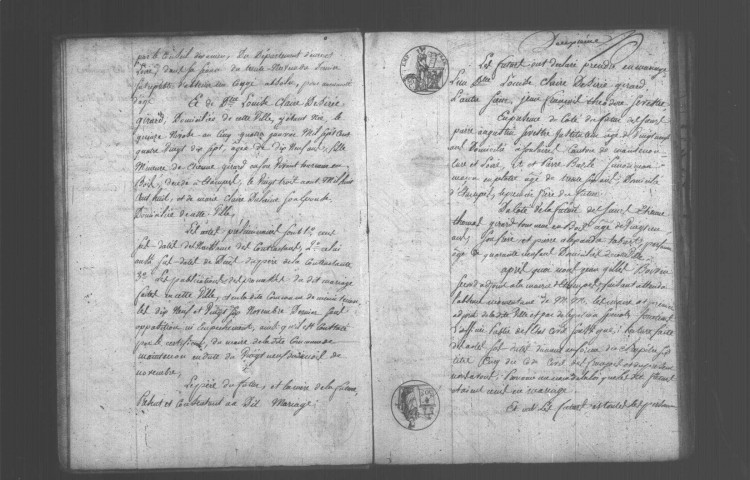 ETAMPES. Mariages : registre d'état civil (1816). 