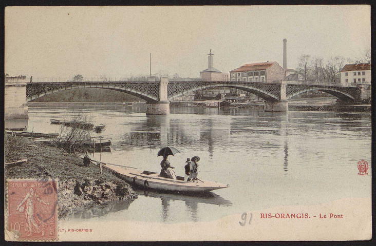 RIS-ORANGIS.- Le pont (15 juillet 1905).