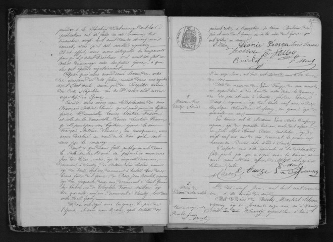 SAINTRY-SUR-SEINE. Naissances, mariages, décès : registre d'état civil (1861-1872). 
