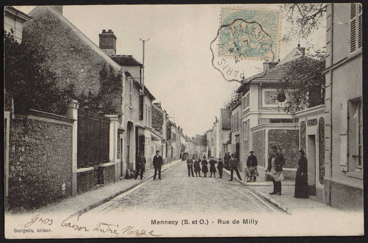 MENNECY.- Rue de Milly [1904-1905].