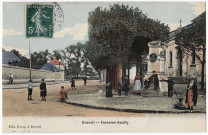 DRAVEIL. - Fontaine Rouffy. Lecot (1910), 5 c, ad., coloriée. 