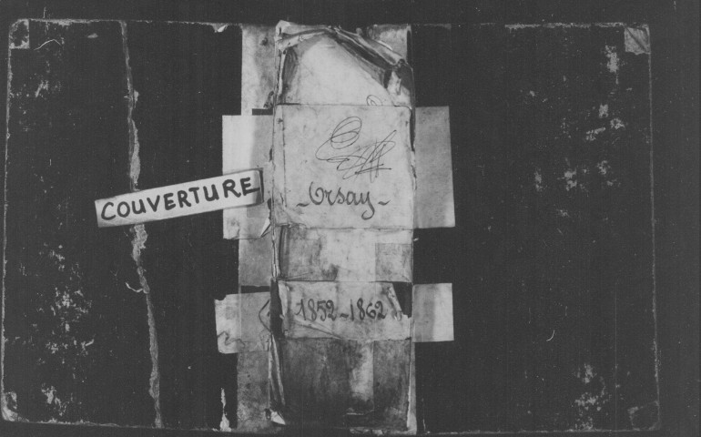 ORSAY. Naissances, mariages, décès : registre d'état civil (1852-1862). 