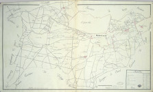 MARCOUSSIS. - Plans d'intendance. Plan noir et blanc, dressé par DUBRAY, Ech. 1/100 perches, Dim. 95 x 60 cm. 