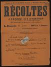 PONTHEVRARD, SONCHAMP (Yvelines).- Vente aux enchères de récoltes de luzerne et sainfoin, à la requête de M. CHEVALLIER, 12 juin 1904. 