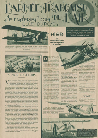La Vie aérienne, hebdomadaire illustré d'aviation : brochure (octobre 1935).
