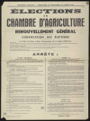 Seine-et-Oise [Département]. - Elections à la chambre d'agriculture. Renouvellement général. Convocation des électeurs, 24 décembre 1963. 