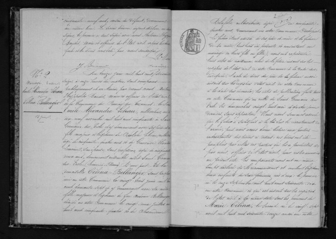 PRUNAY-SUR-ESSONNE. Naissances, mariages, décès : registre d'état civil (1876-1890). 