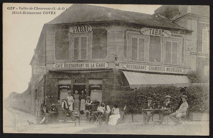 GIF-SUR-YVETTE.- Hôtel-restaurant Covex de la gare (24 février 1920). 