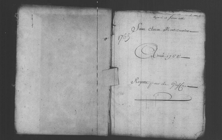 SAINT-CHERON. Paroisse Saint-Chéron : Baptêmes, mariages, sépultures : registre paroissial (1765-1772). 