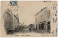 BOURAY-SUR-JUINE. - Rue de la mairie, Mulard, 1904, 5 mots, 5 c, ad. 