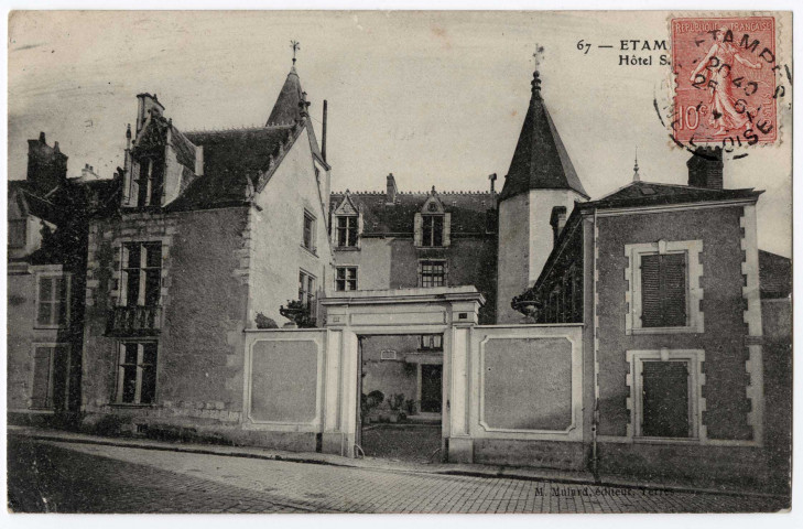 ETAMPES. - Hôtel Saint-Yon [Editeur Mulard, 1904, timbre à 10 centimes]. 