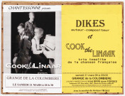 Dikes, auteur-compositeur et Cook the Linaar, trio insolite de la chanson française.