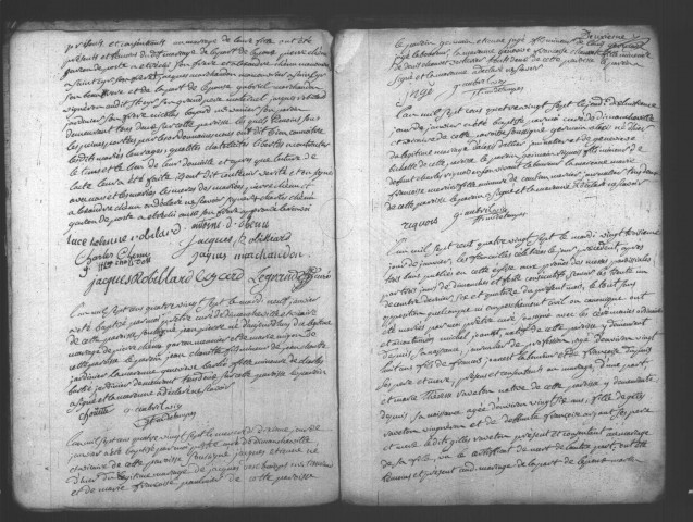 ETAMPES. Paroisse Saint-Martin : Baptêmes, mariages, sépultures : registre paroissial (1787-1792). 