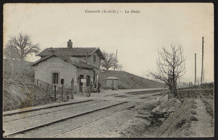 GIF-SUR-YVETTE.- Courcelle.- La halte (1904-1910]. 