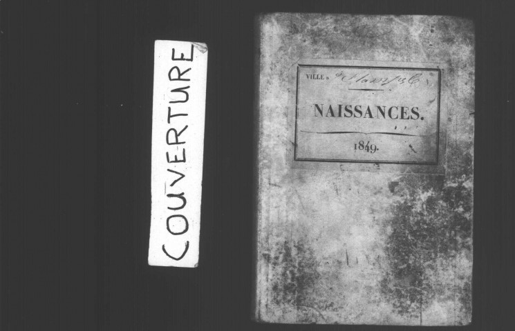 ETAMPES. Naissances : registre d'état civil (1849). 