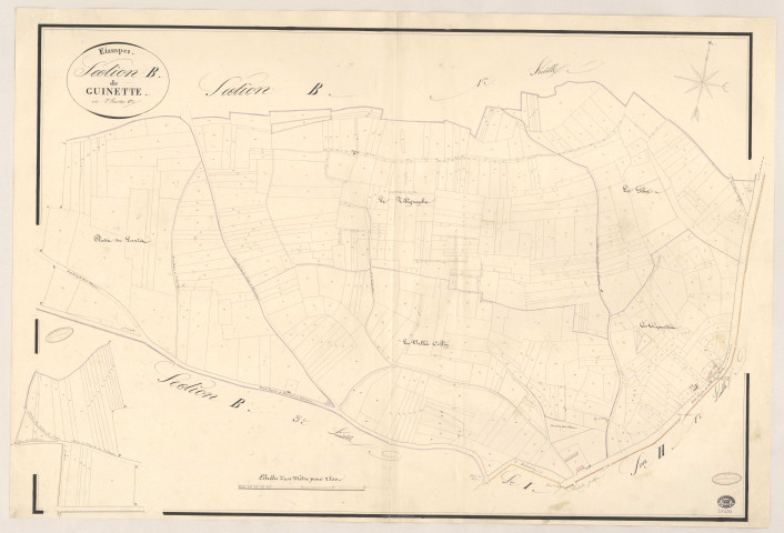 ETAMPES. - Section B : Guinette, 2e feuille. 