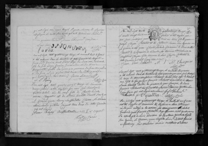 BRIIS-SOUS-FORGES. Naissances, mariages, décès : registre d'état civil (1792-an IV). [Relié en désordre (1793-an II)]. 