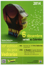VERRIERES-LE-BUISSON. - Samedi 6 décembre au Colombier, 16e édition du prix Vedrarias, concours de nouvelles (2014).