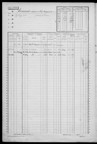 ETAMPES. - Matrice des propriétés non bâties : folios 1801 à 2400 [cadastre rénové en 1970]. 