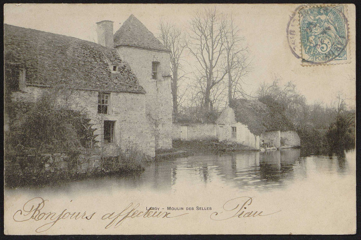 LARDY.- Les Pastoureaux. Moulin des Scelles, 1904.