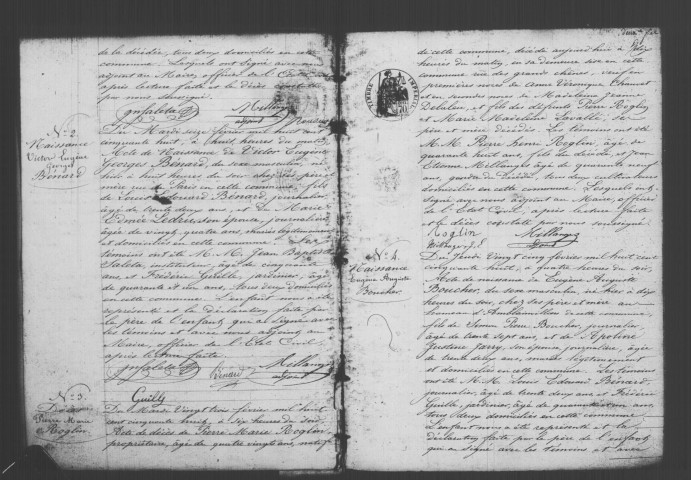 VERRIERES-LE-BUISSON. Naissances, mariages, décès : registre d'état civil (1858-1872). 