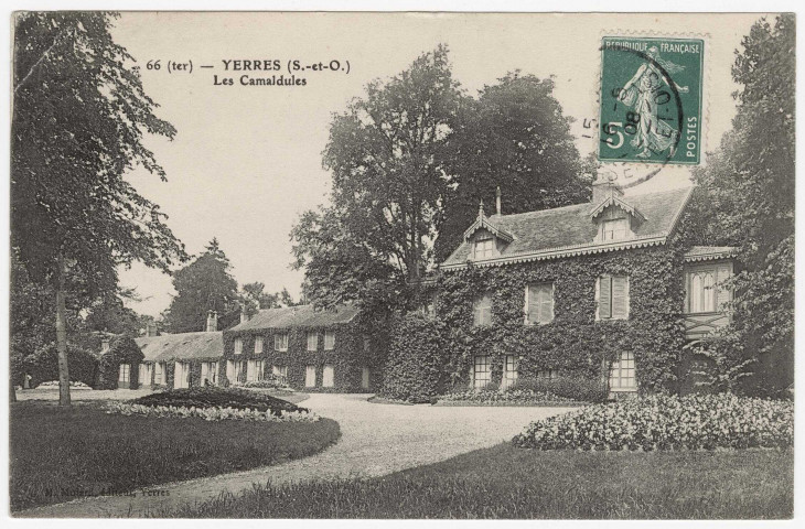 YERRES. - Les Camaldules [Editeur Mulard, 1908, timbre à 5 centimes]. 