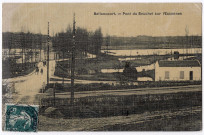 BALLANCOURT-SUR-ESSONNE. - Pont du Bouchet sur l'Essonne, 1910, 1 mot, 5 c, ad. 