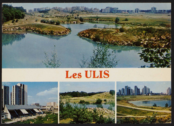 ULIS (LES).- Vue générale sur le parc nord, la piscine, la place des Bergères.