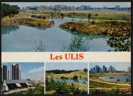 ULIS (LES).- Vue générale sur le parc nord, la piscine, la place des Bergères [1977-1985].