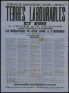 SAINT-ESCOBILLE, AUTHON-LA-PLAINE, MEROBERT. - Vente aux enchères de terres labourables et bois appartenant aux héritiers COIGNET, 18 juin 1899. 