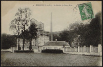 Etrechy.- Le moulin de Pierrebrou (24 janvier 1910). 