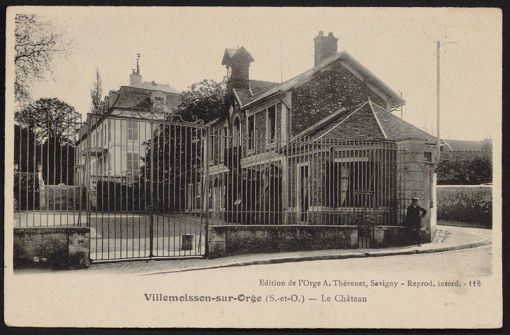 VILLEMOISSON-SUR-ORGE.- Le château [1904-1910].