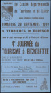 VERRIERES-LE-BUISSON.- 4ème journée du tourisme à bicyclette, Comité départemental de Tourisme et de Loisir, 28 septembre 1980. 