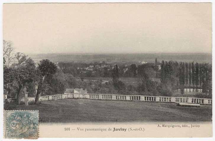 JUVISY-SUR-ORGE. - Vue panoramique de Juvisy. Marquignon, 5 c. 