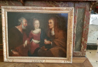 tableau : la Vierge entre ses parents