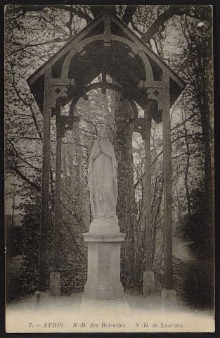 Athis-Mons.- Notre-Dame des retraites : Notre-Dame de Lourdes [1904-1930]. 