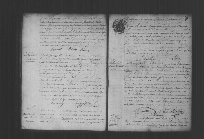 CORBEIL. Décès : registre d'état civil (1851). 
