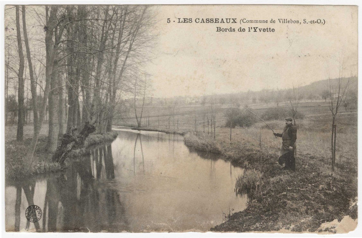VILLEBON-SUR-YVETTE. - Les Casseaux. Bords de l'Yvette [1908, timbre à 10 centimes]. 