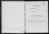 Conservation des hypothèques de CORBEIL. - Table alphabétique du répertoire des formalités hypothécaires, volume n° 120 : A-Z (registre ouvert en 1950). 