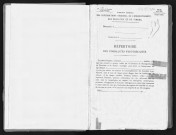 Conservation des hypothèques de CORBEIL. - Répertoire des formalités hypothécaires, volume n° 519 : A-Z (registre ouvert vers 1920). 