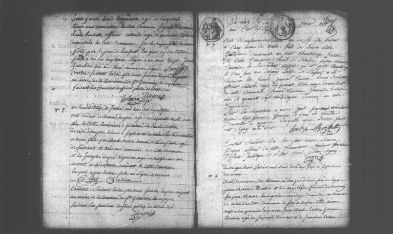 SAINT-GERMAIN-LES-ARPAJON. Naissances, mariages, décès : registre d'état civil (1817-1826). 