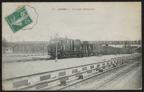 JUVISY-SUR-ORGE.- Un train électrique, sans date.