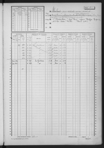 VILLEBON-SUR-YVETTE. - Matrice des propriétés non bâties : folios 1 à 496 [cadastre rénové en 1957]. 