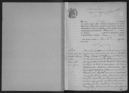 CHEVANNES.- Naissances, mariages, décès : registre d'état civil (1905-1930). 