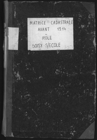 SOISY-SUR-ECOLE. - Matrice de rôle pour la contribution cadastrale [cadastre rénové en 1935]. 