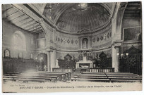 EVRY. - Couvent de Grandbourg, intérieur de la chapelle, vue de l'autel. Edition veuve Moreau. 