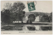 CHAMARANDE. - Le château et le lac, Girard, 1917, 2 mots, 5 c, ad. 