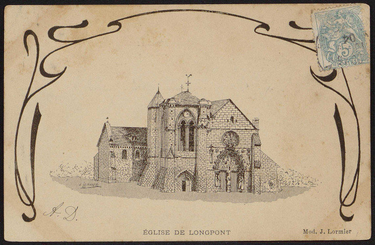 LONGPONT-SUR-ORGE.- Eglise (18 juillet 1904).