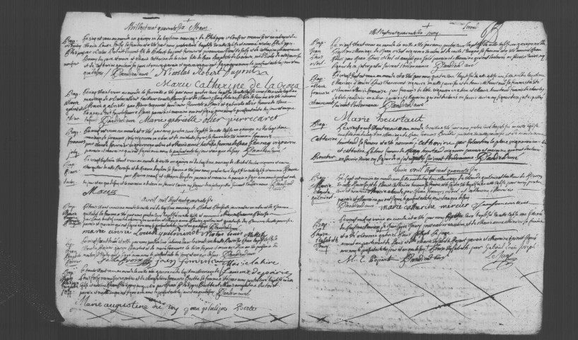 SOISY-SUR-SEINE. Paroisse Notre-Dame : Baptêmes, mariages, sépultures : registre paroissial (1746-1762). 
